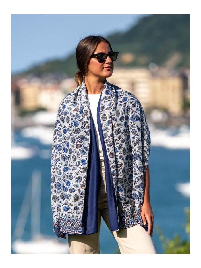 Foulard double en soie ASK28CD