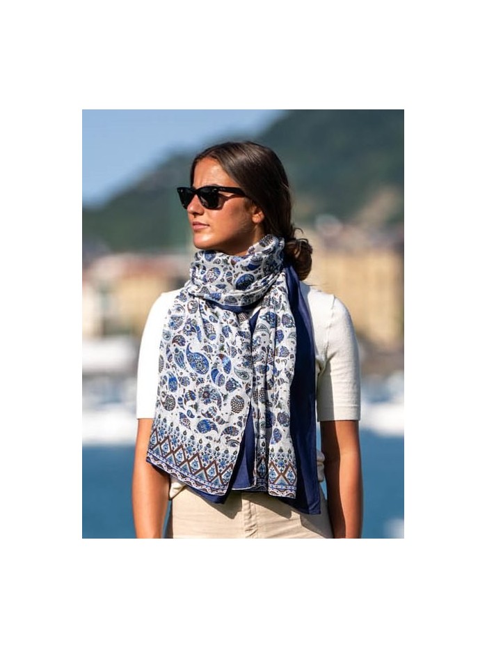 Foulard double en soie ASK28CD