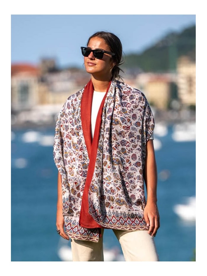 Foulard double en soie ASK28CD