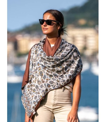 Foulard double en soie ASK28CD