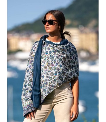 Foulard double en soie ASK28CD