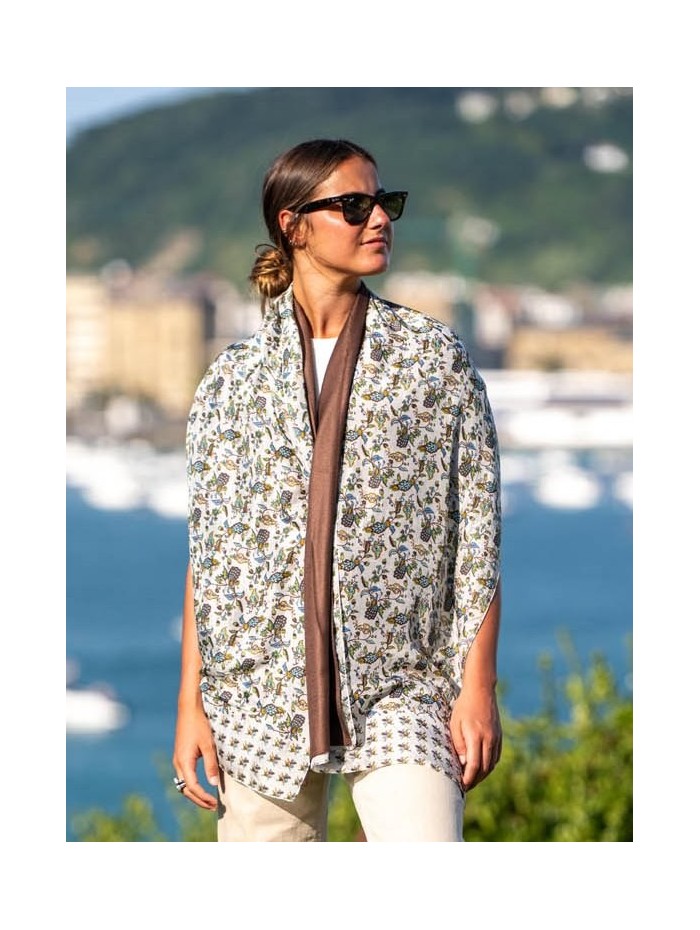 Foulard double en soie ASK90CD