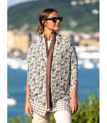 Foulard double en soie ASK90CD