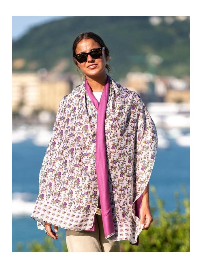 Double silk foulard ASK90CD