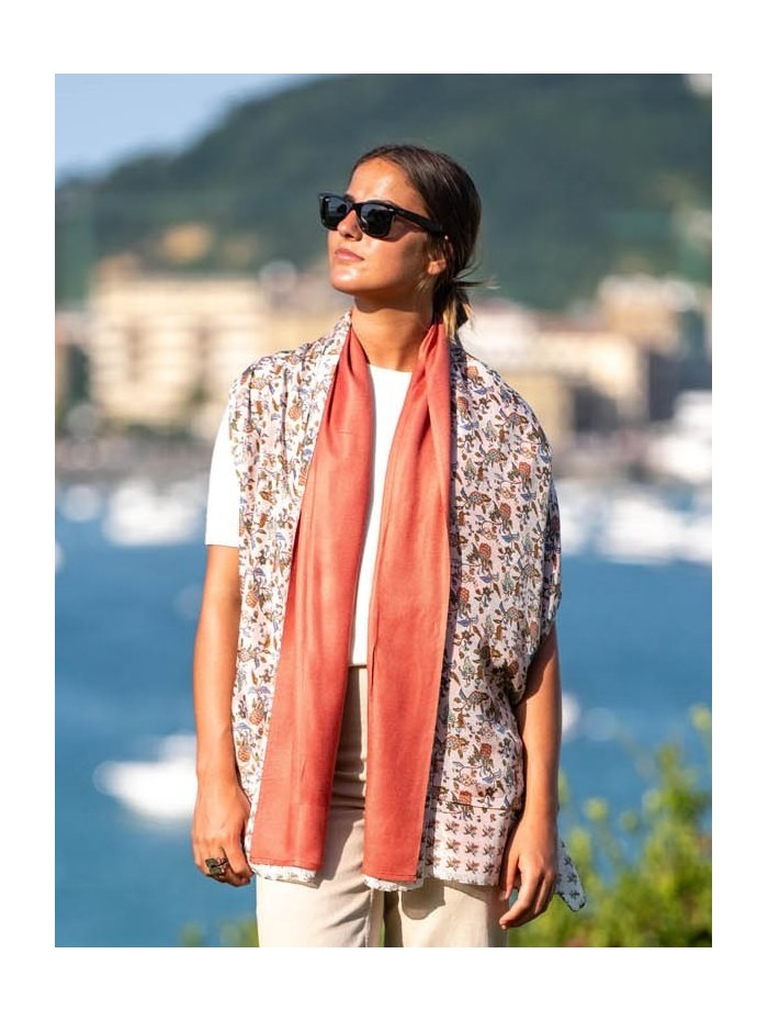 Foulard double en soie ASK90CD