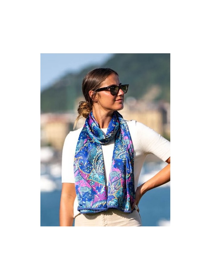 Printed foulard RIZ36F