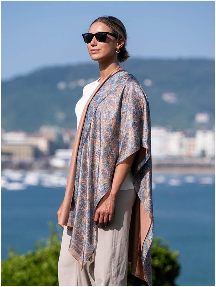 Foulard double en soie ASK80CD