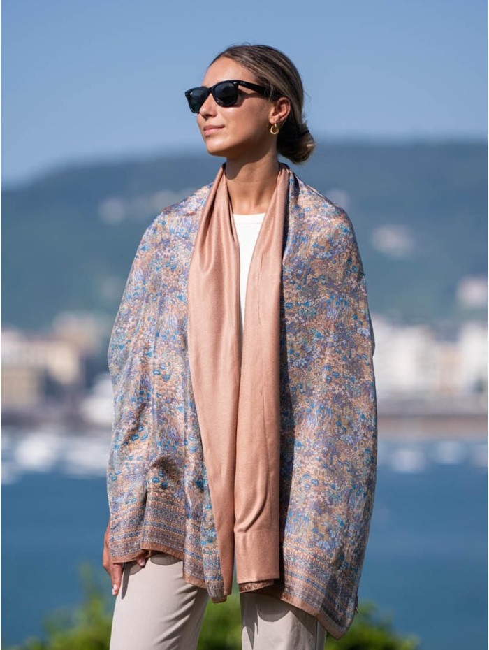 Double silk foulard ASK80CD