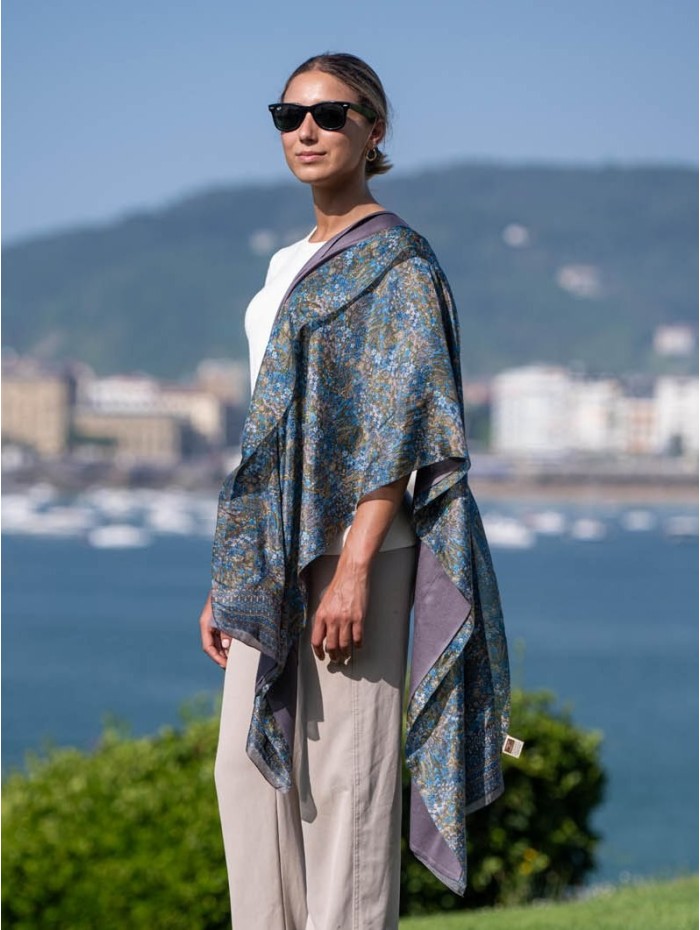 Foulard double en soie ASK80CD