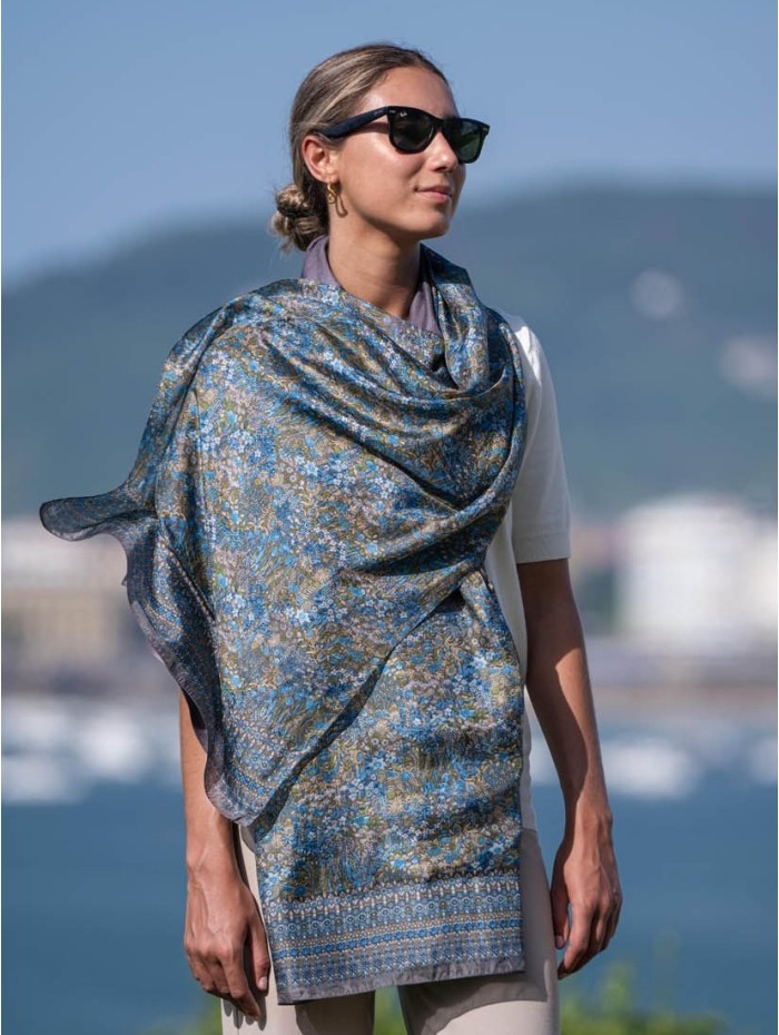 Double silk foulard ASK80CD