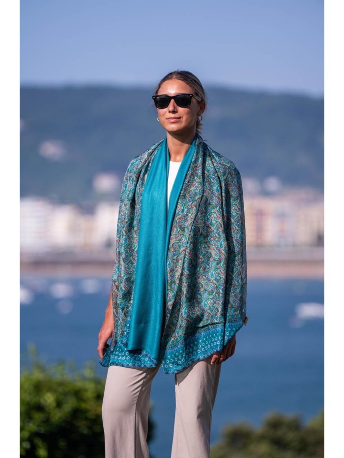 Foulard double en soie ASK81CD