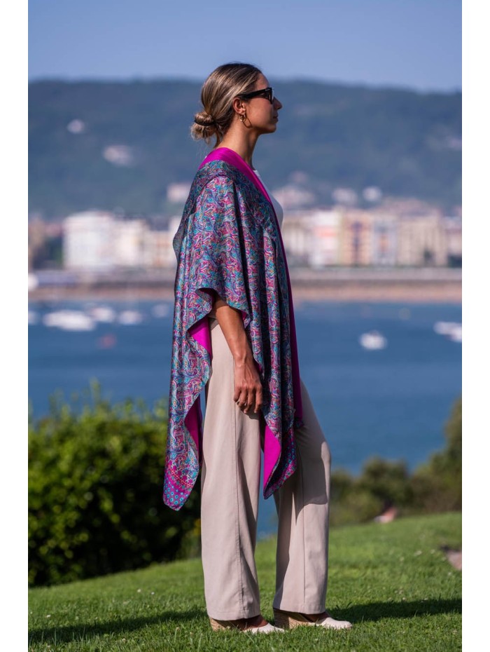 Foulard double en soie ASK81CD