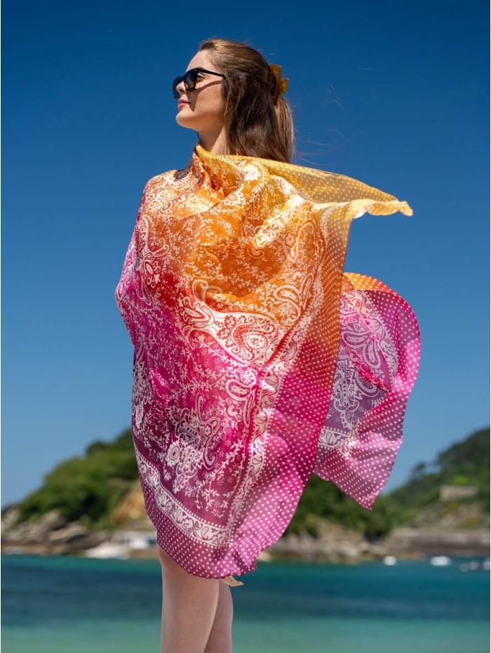 Foulard en soie ATU383C