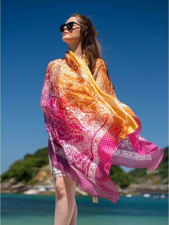 Silk foulard ATU383C