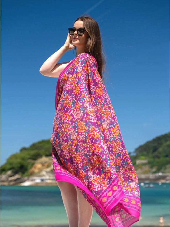 Cotton shawl-sarong CDT239C