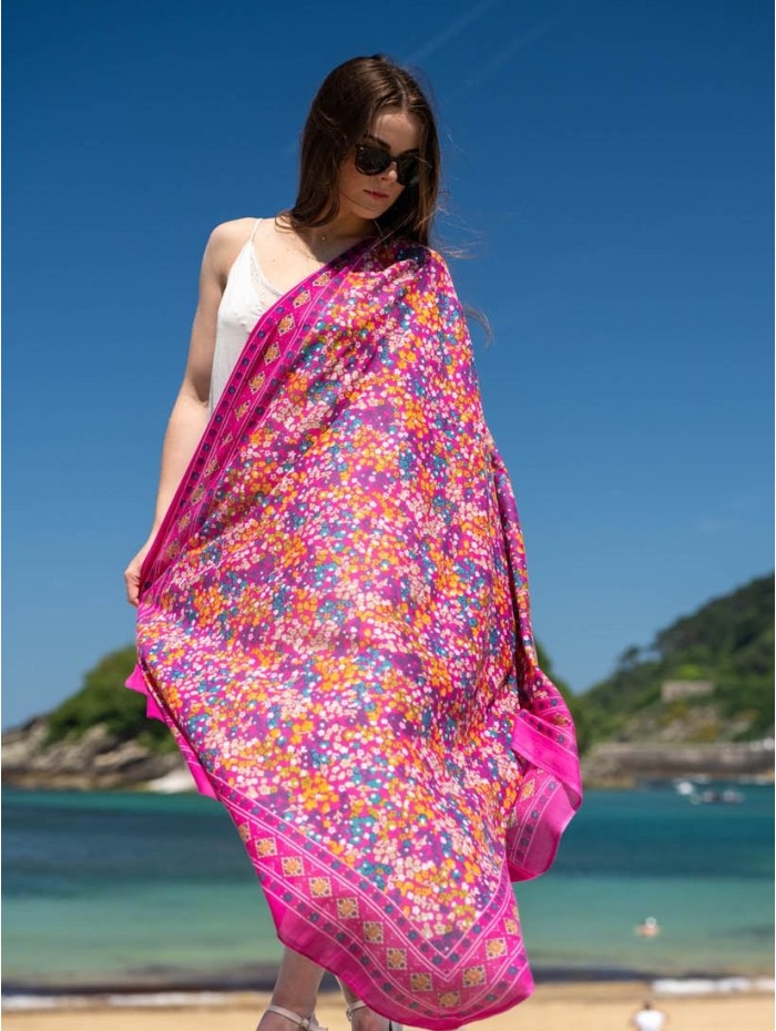 Cotton shawl-sarong CDT239C