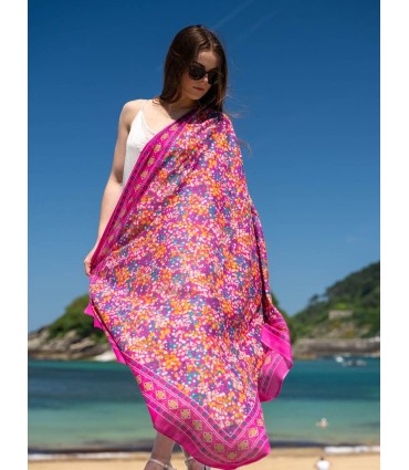 Cotton shawl-sarong CDT239C