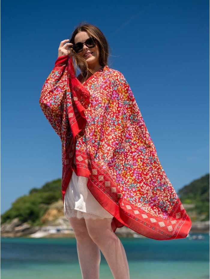 Châle-paréo en coton CDT239C