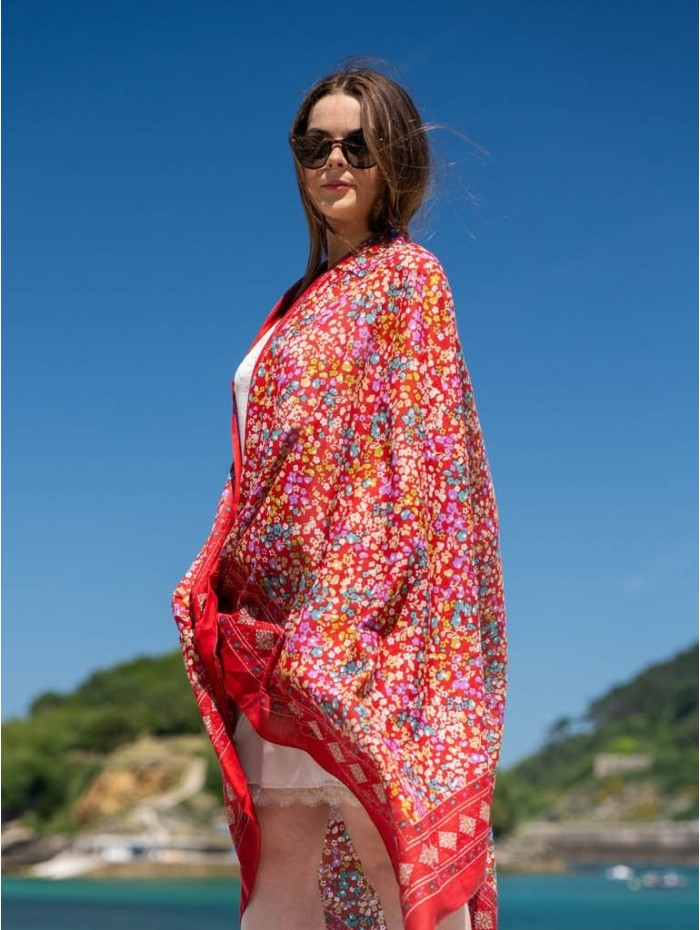 Cotton shawl-sarong CDT239C