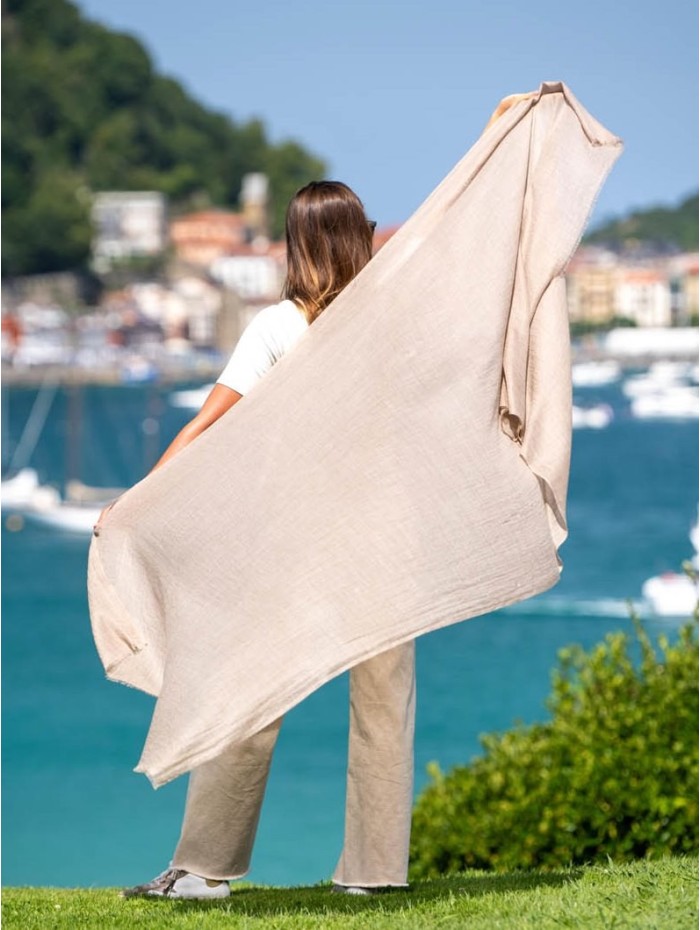 Chal de cashmere ACASHEBEIGE