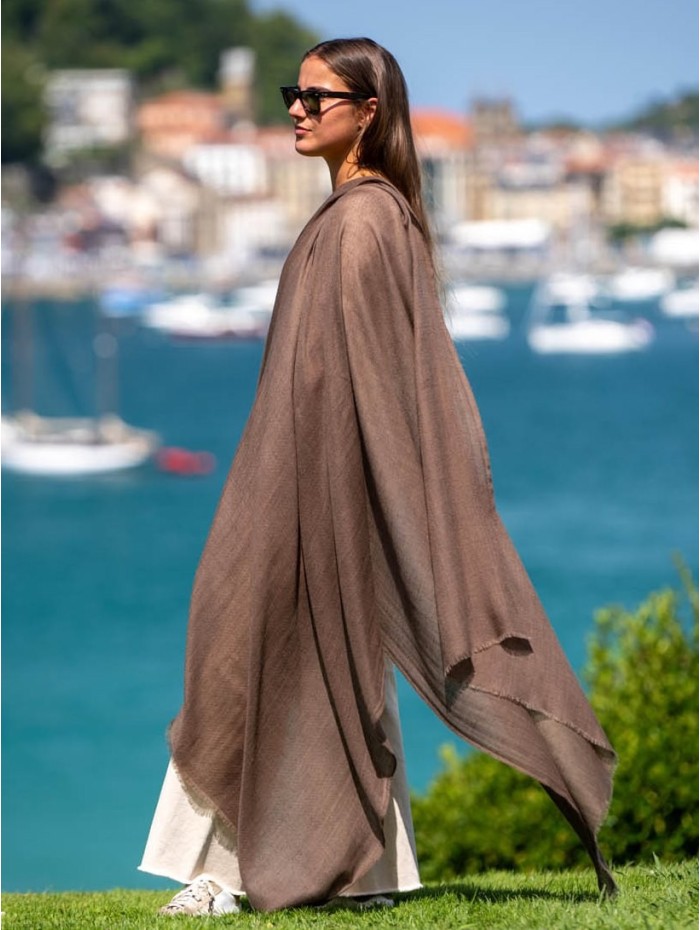 Châle en cashmere ACASHETAUPE