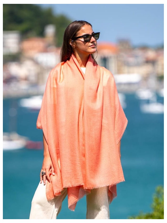 Cashmere shawl ACASHECORAL