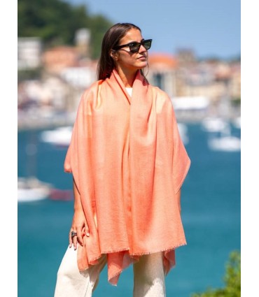 Chal de cashmere ACASHECORAL