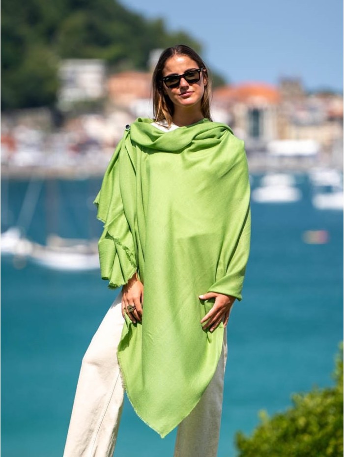 Châle en cashmere ACASHEGREENF