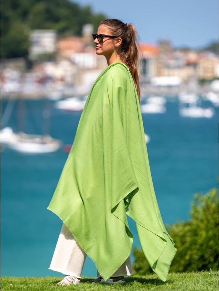 Cashmere shawl ACASHEGREENF