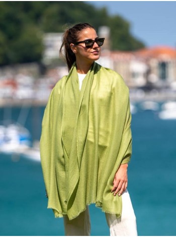 Chal de cashmere ACASHEGREEN