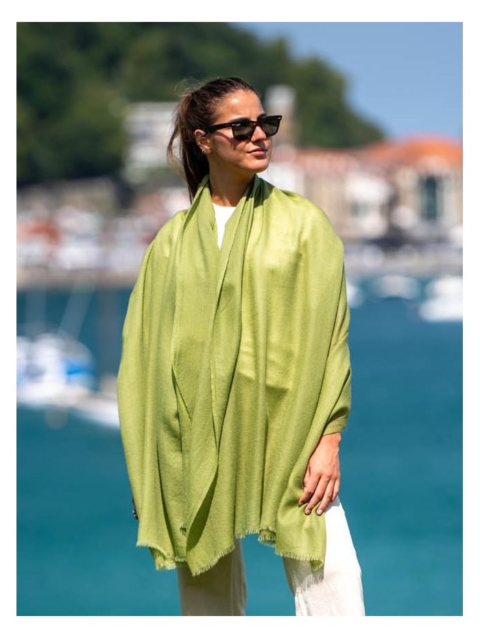 Chal de cashmere ACASHEGREEN