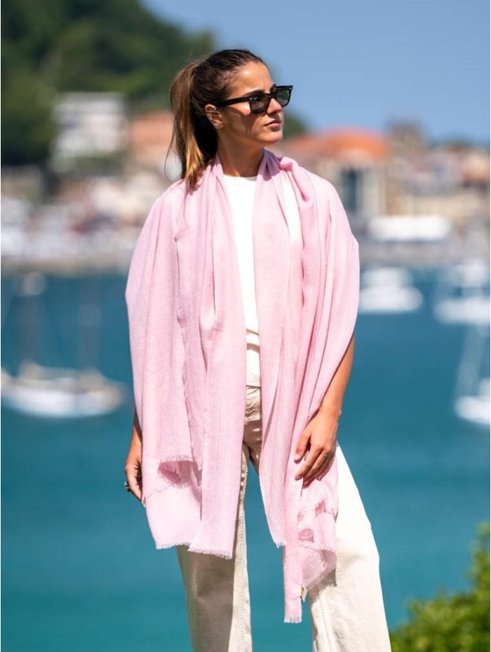 Chal de cashmere ACASHEROSEL