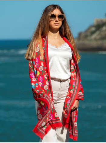 Wool and silk scarf ASW18F