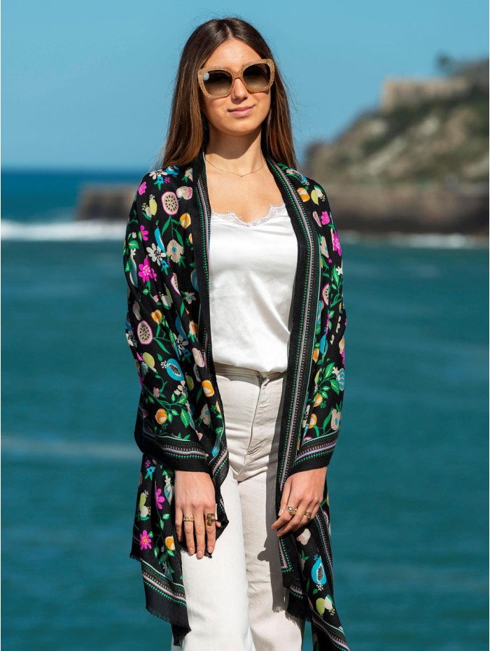 Wool and silk scarf ASW18F