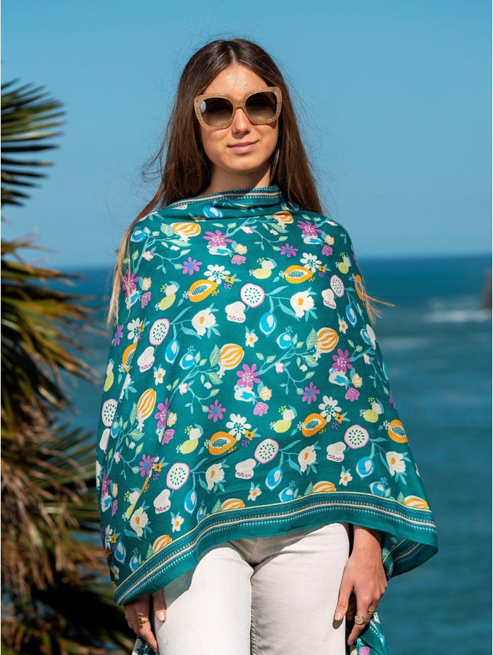 Wool and silk scarf ASW18F