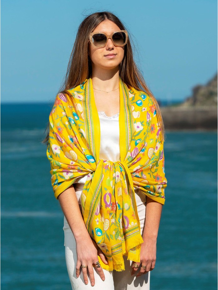 Wool and silk scarf ASW18F