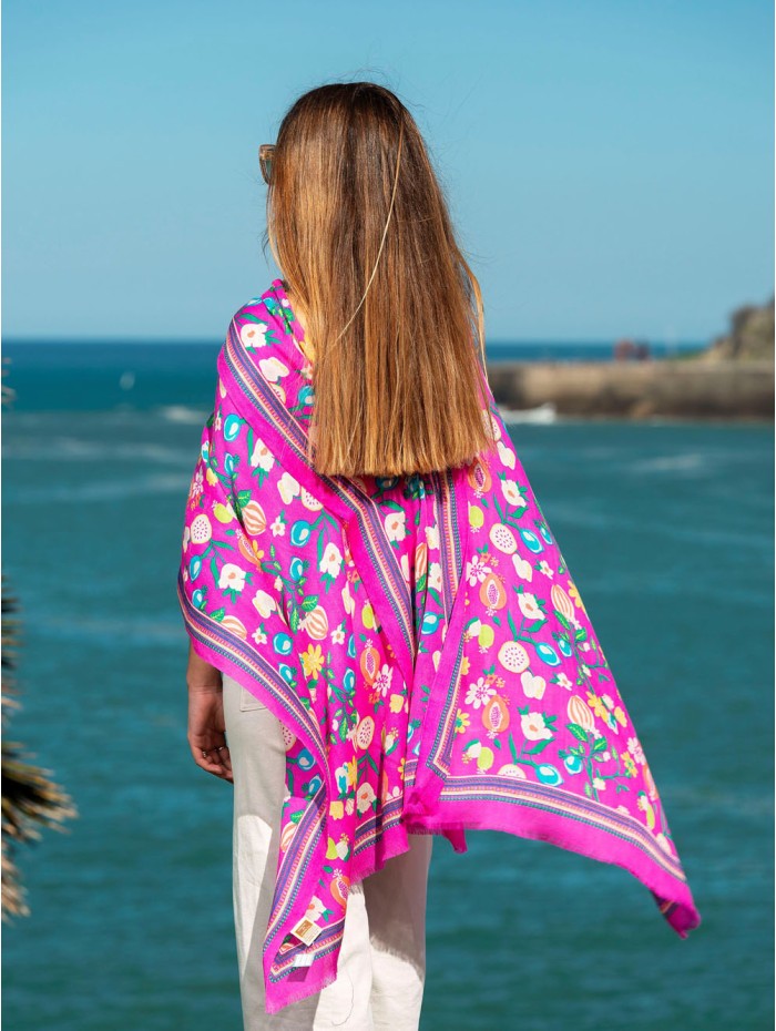 Wool and silk scarf ASW18F