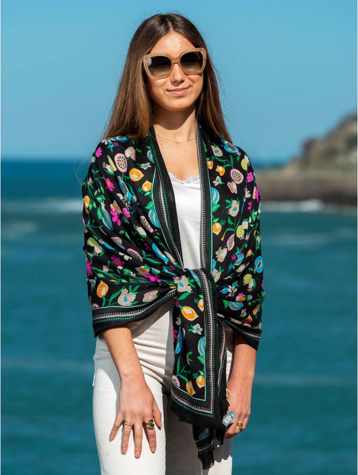 Wool and silk scarf ASW18F