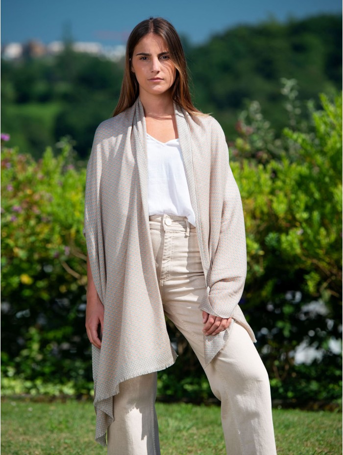 Wool and silk scarf ASW17F