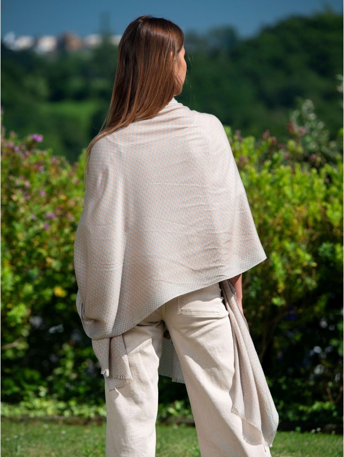 Wool and silk scarf ASW17F