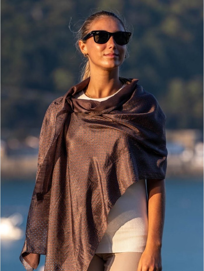 Foulard double en soie ASK71CD