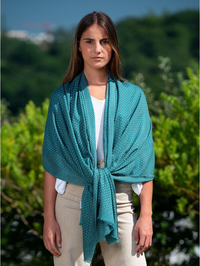 Wool and silk scarf ASW17F