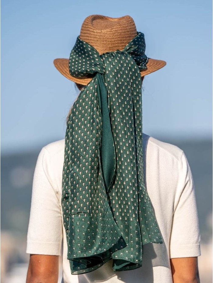 Foulard double en soie ASK72CD