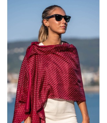 Foulard double en soie ASK72CD