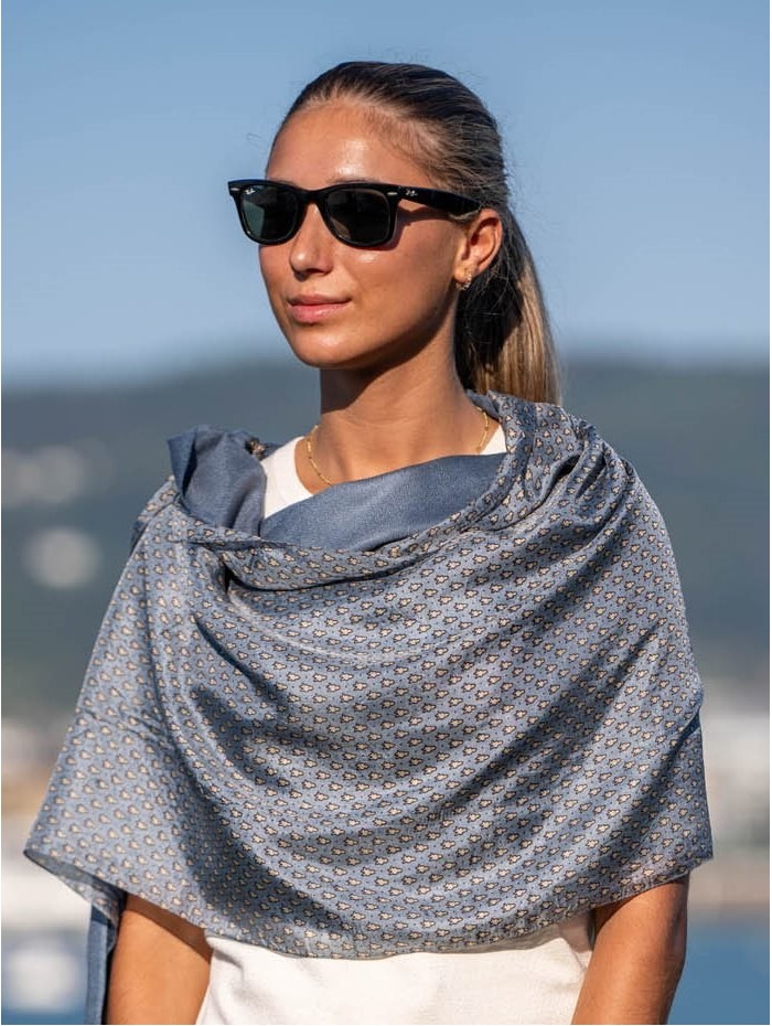 Foulard double en soie ASK72CD