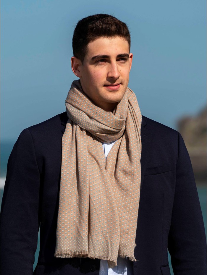 Wool and silk scarf ASW17F