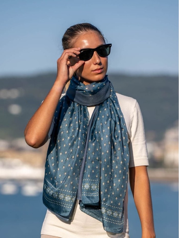 Double silk foulard ASK75CD