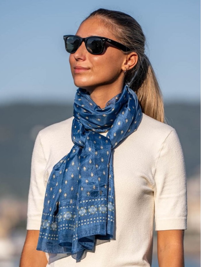 Foulard double en soie ASK75CD