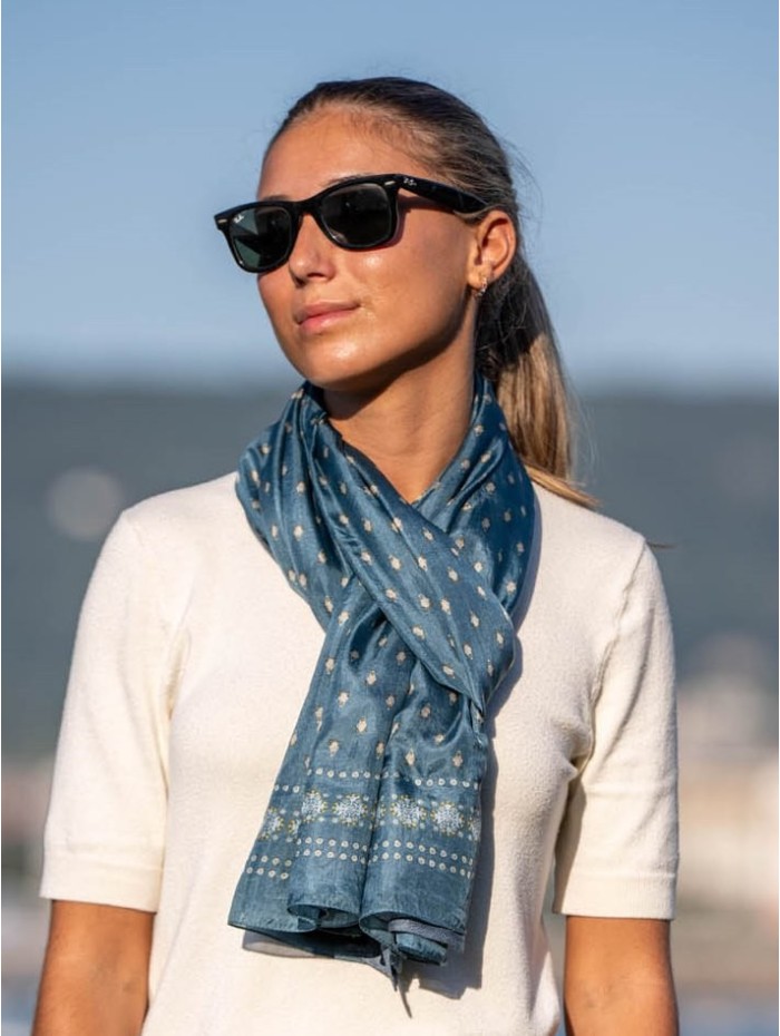 Foulard double en soie ASK75CD