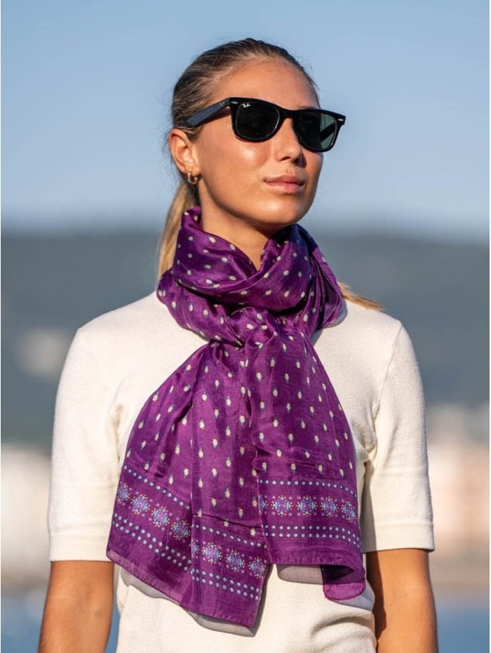 Double silk foulard ASK75CD